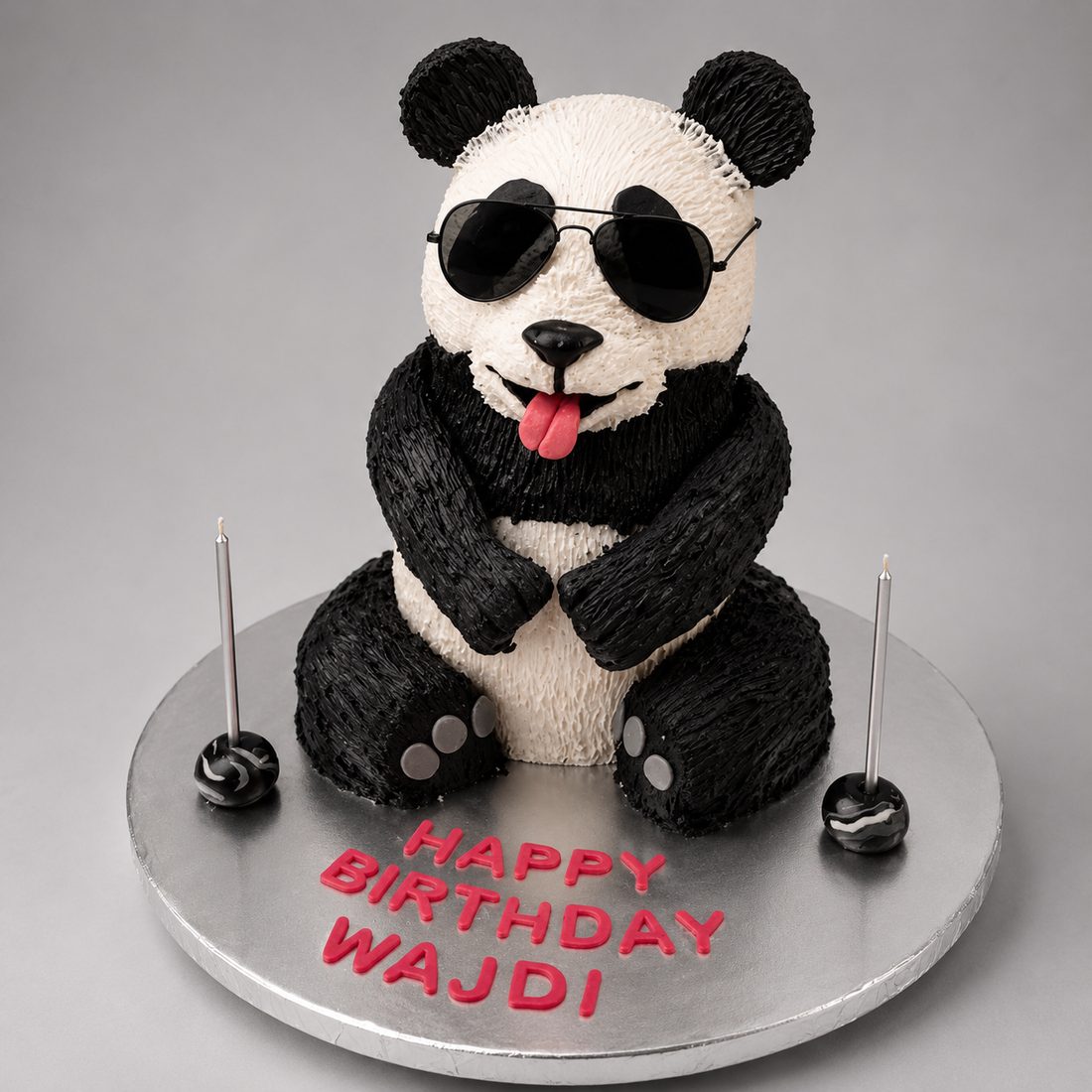 Panda character cake